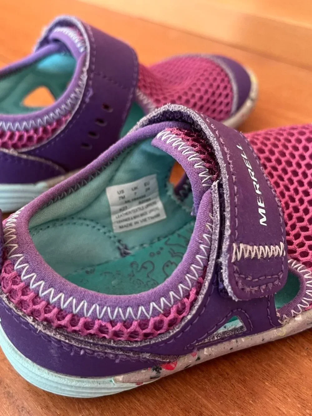 Merrell Bare Steps H20 Toddler Water Shoes Summer Size 7 *EUC*